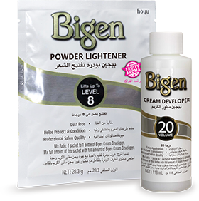 Bigen Powder Lightener and Bigen Cream Developer