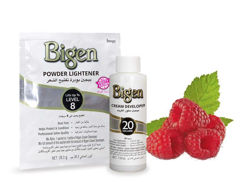 igen Powder Lightener and Bigen Cream Developer